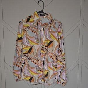 Colorful Swirl Patterned Shirt